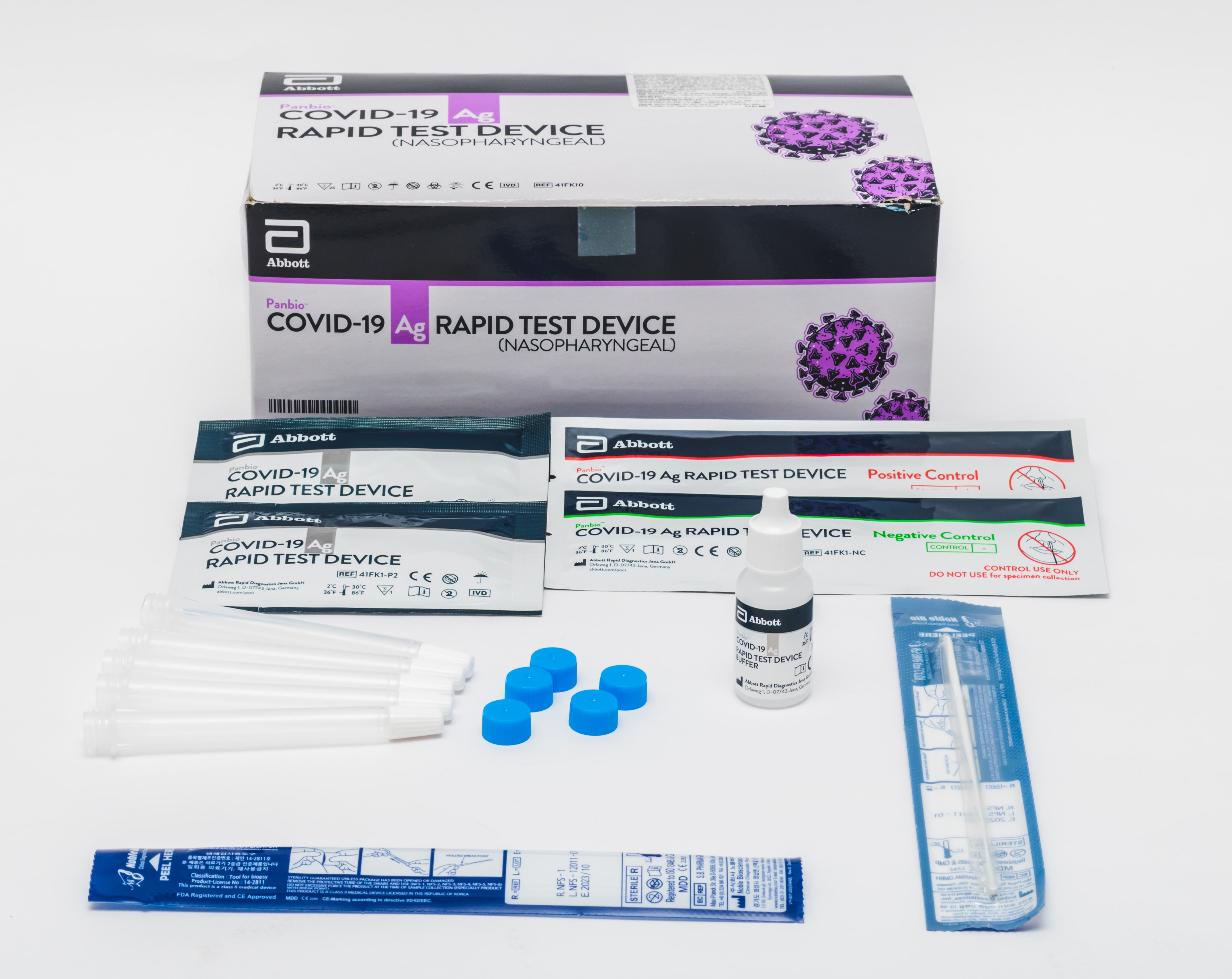 Prueba rápida de Antígenos. Panbio ABBOTT COVID-19 Ag Rapid Test Device